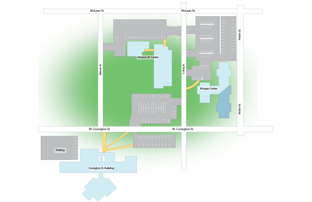 Map of the Scotland County Campus